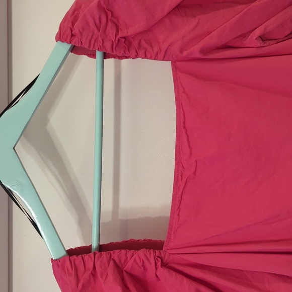 H+M Puff Sleeve Tiered Mini Dress M - Picture 3 of 5